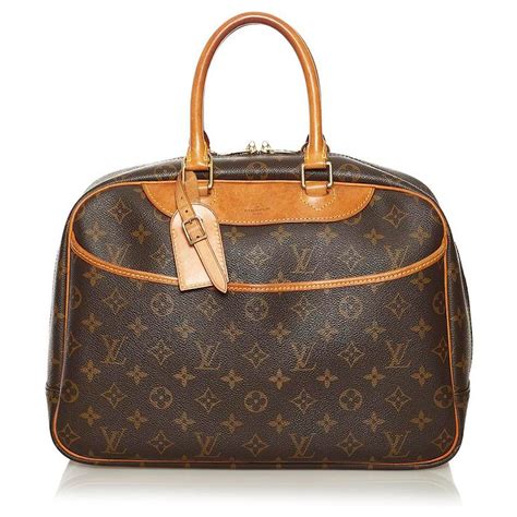 louis vuitton deauville m47270|Louis Vuitton Monogram Deauville Hand Bag Brown M47270.